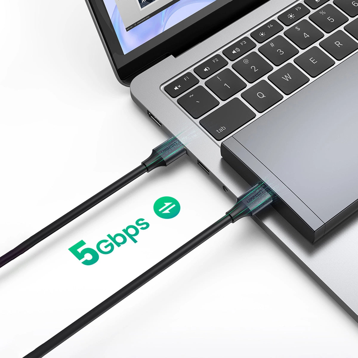 Ugreen US128 90576 USB-A 3.0 / USB-A 3.0 5Gb/s Kabel 3m – Schwarz