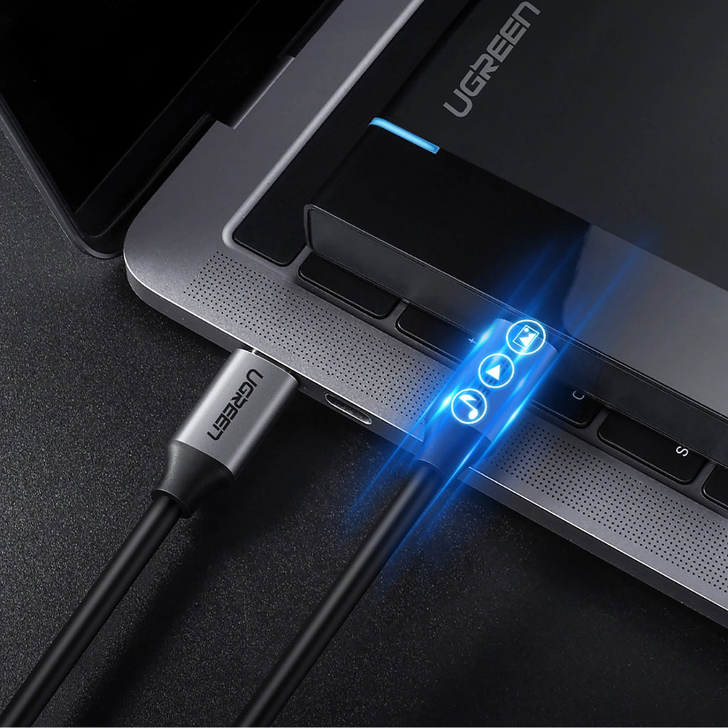 Ugreen US161 50751 USB-C 3.1 / USB-C 3.1 Kabel 1,5 m – Grau