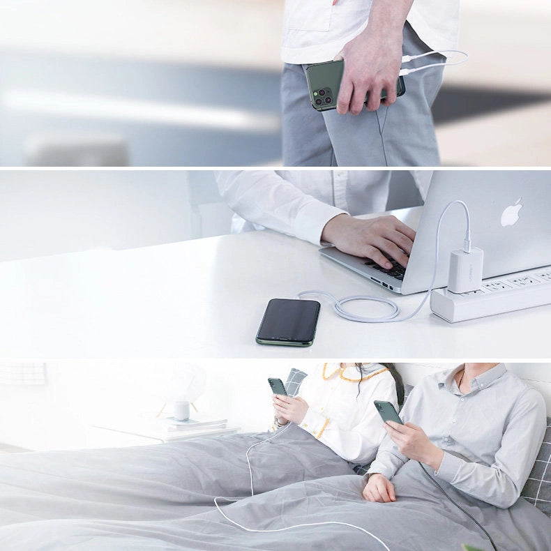 Ugreen US171 Lightning – USB-C MFi PD-Kabel 20 W 3 A 480 Mbit/s 0,5 m – Weiß