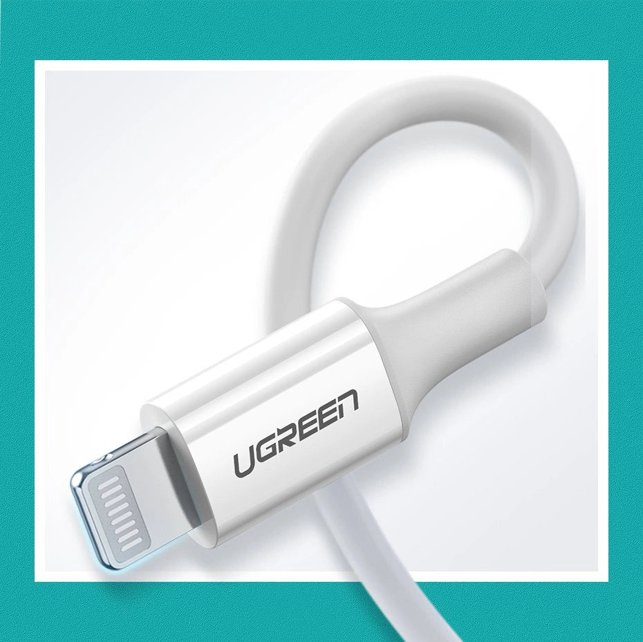 Ugreen US171 Lightning – USB-C MFi PD-Kabel 20 W 480 Mbit/s 1 m – Weiß