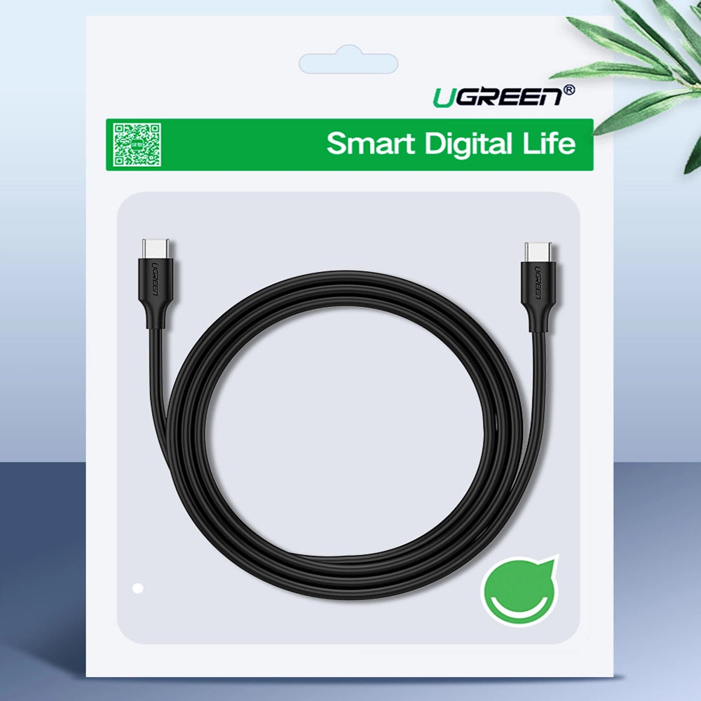 Ugreen US286 USB-C – USB-C 3A 480 Mbit/s Kabel 3 m – Schwarz