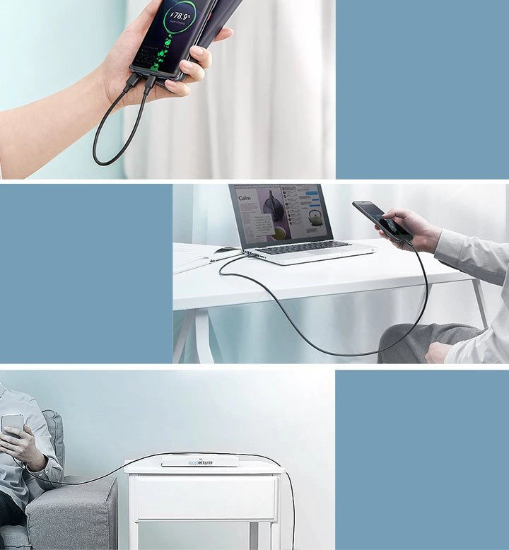 Ugreen US287 60116 USB-A / USB-C 2A Kabel 1m - Schwarz