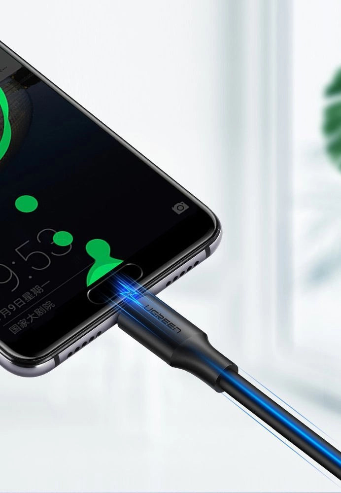 Ugreen US287 60117 USB-A/USB-C 3A Kabel 1,5 m – Schwarz