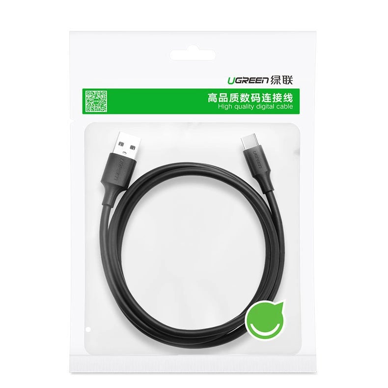 Ugreen US287 60117 USB-A/USB-C 3A Kabel 1,5 m – Schwarz
