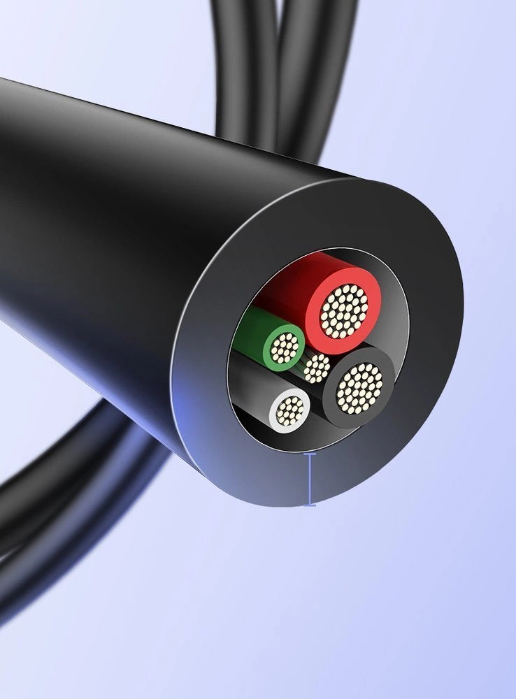 Ugreen US287 60117 USB-A/USB-C 3A Kabel 1,5 m – Schwarz