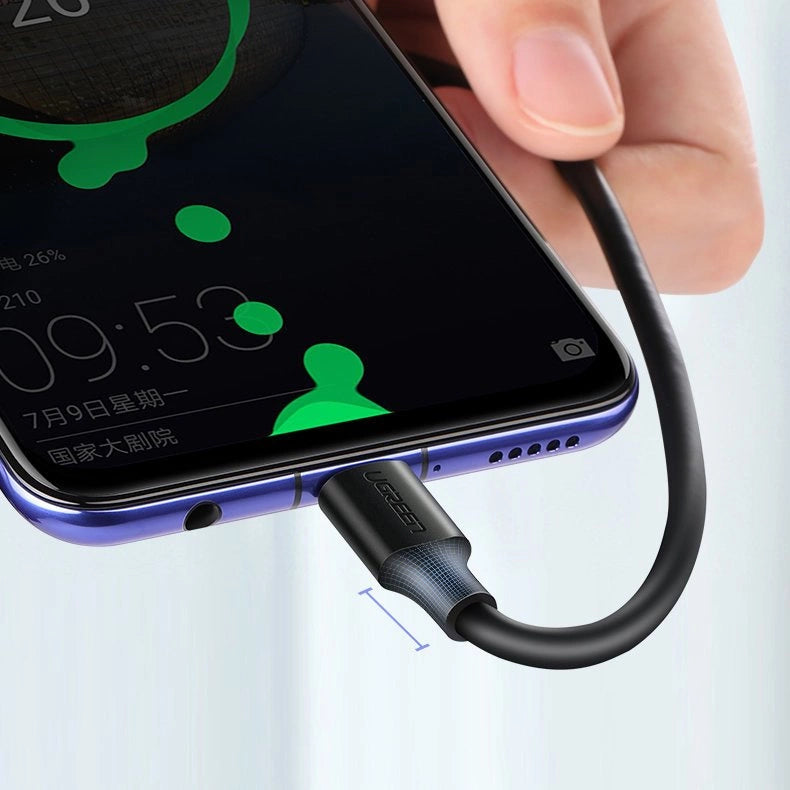 Ugreen US287 60117 USB-A/USB-C 3A Kabel 1,5 m – Schwarz