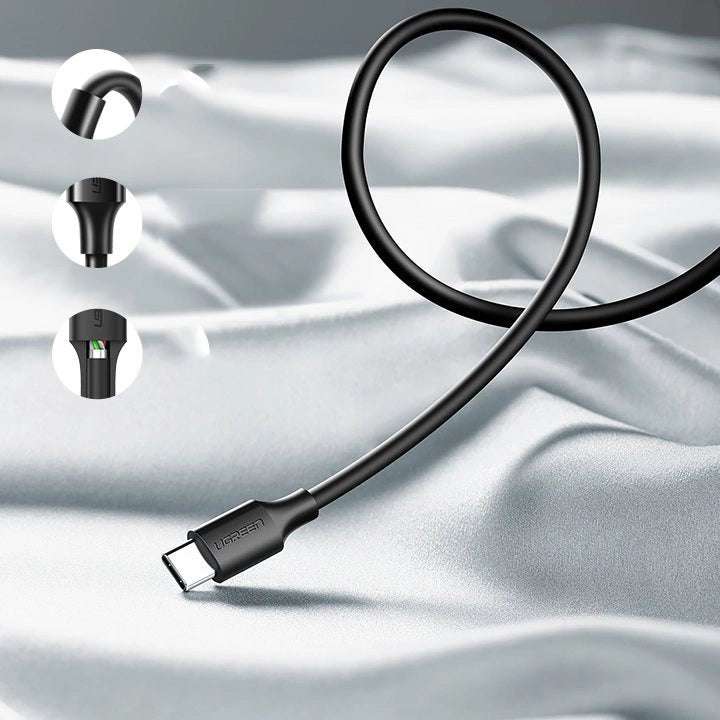 Ugreen US287 60117 USB-A/USB-C 3A Kabel 1,5 m – Schwarz