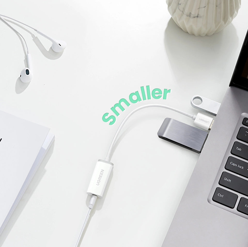 Ugreen US288 60132 USB-A/USB-C QC 3.0 3A 1,5 m Kabel – weiß