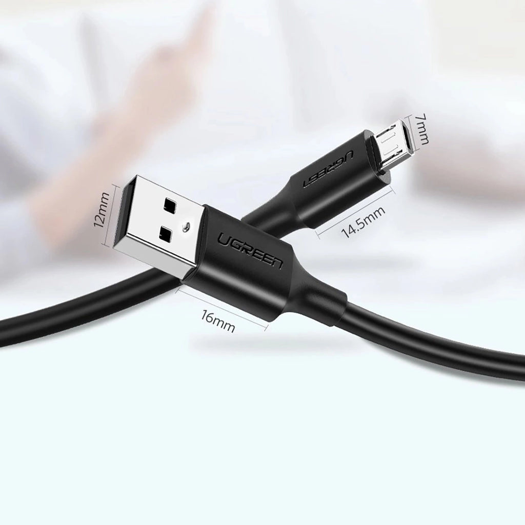 Ugreen US289 60134 Micro-USB/USB-A-Kabel 0,25 m – schwarz