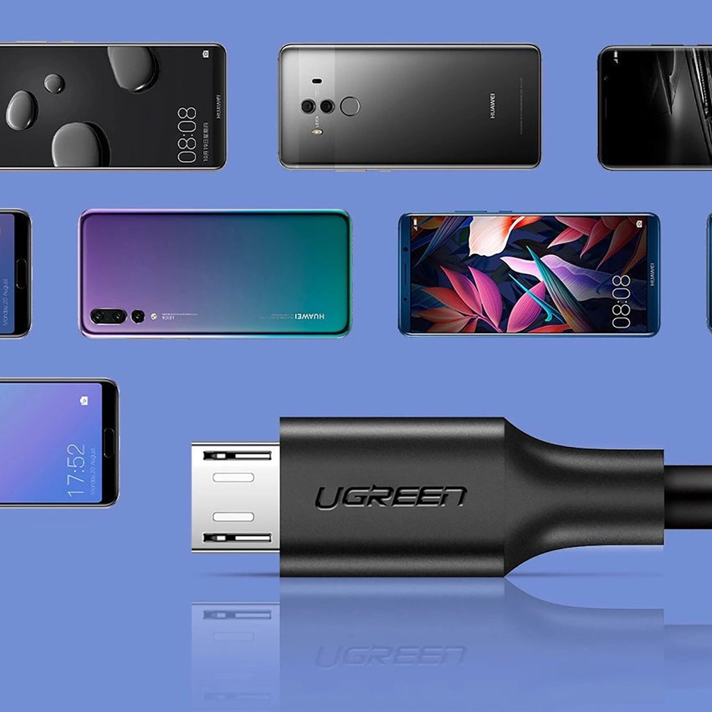 Ugreen US289 60134 Micro-USB/USB-A-Kabel 0,25 m – schwarz