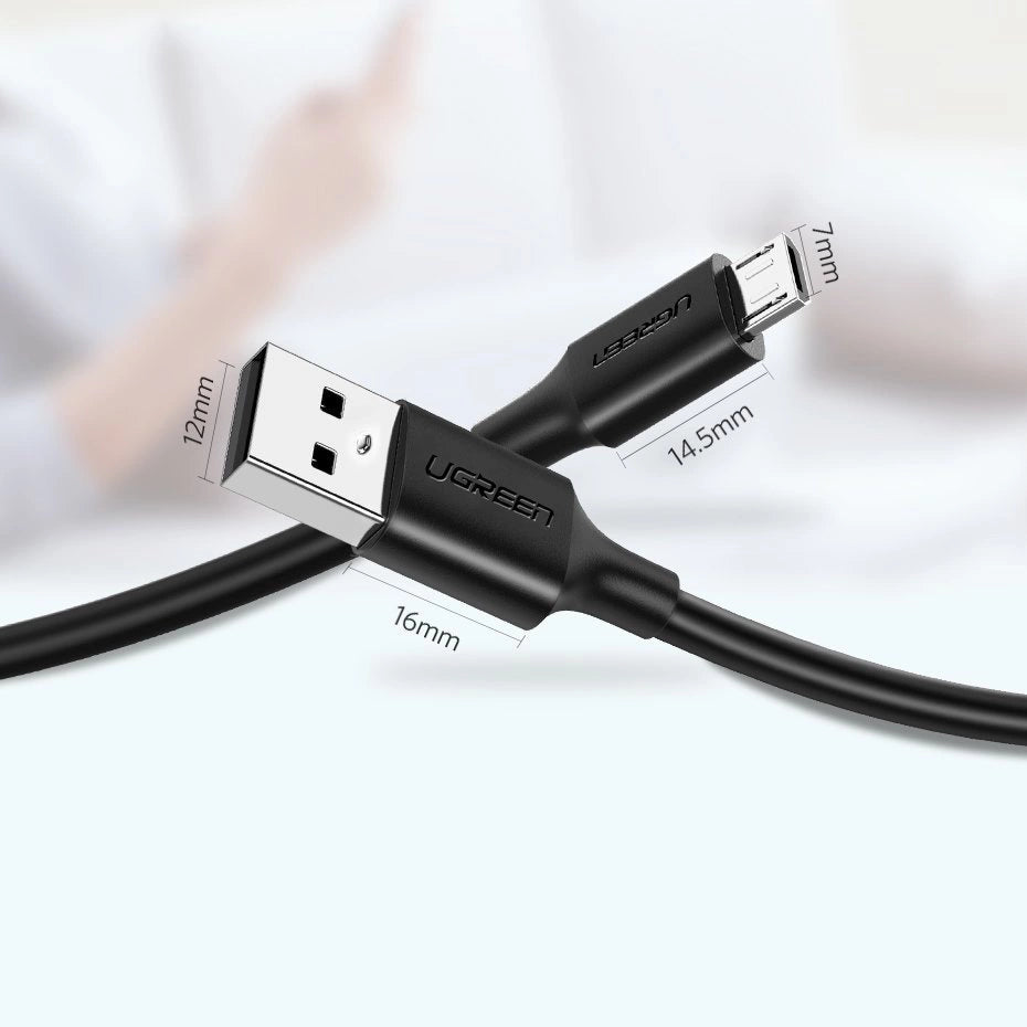 Ugreen US289 60137 Micro-USB/USB-A-Kabel 1,5 m – Schwarz