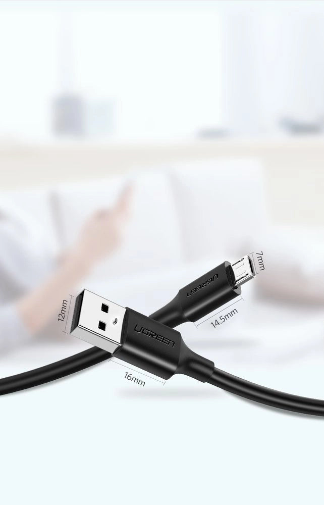 Ugreen US289 60138 Micro-USB/USB-A-Kabel 2 m – Schwarz