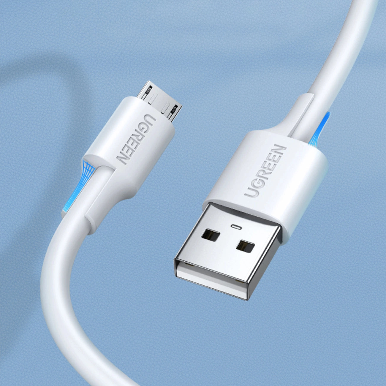 Ugreen US289 60143 Micro-USB/USB-A-Kabel 2 m – weiß