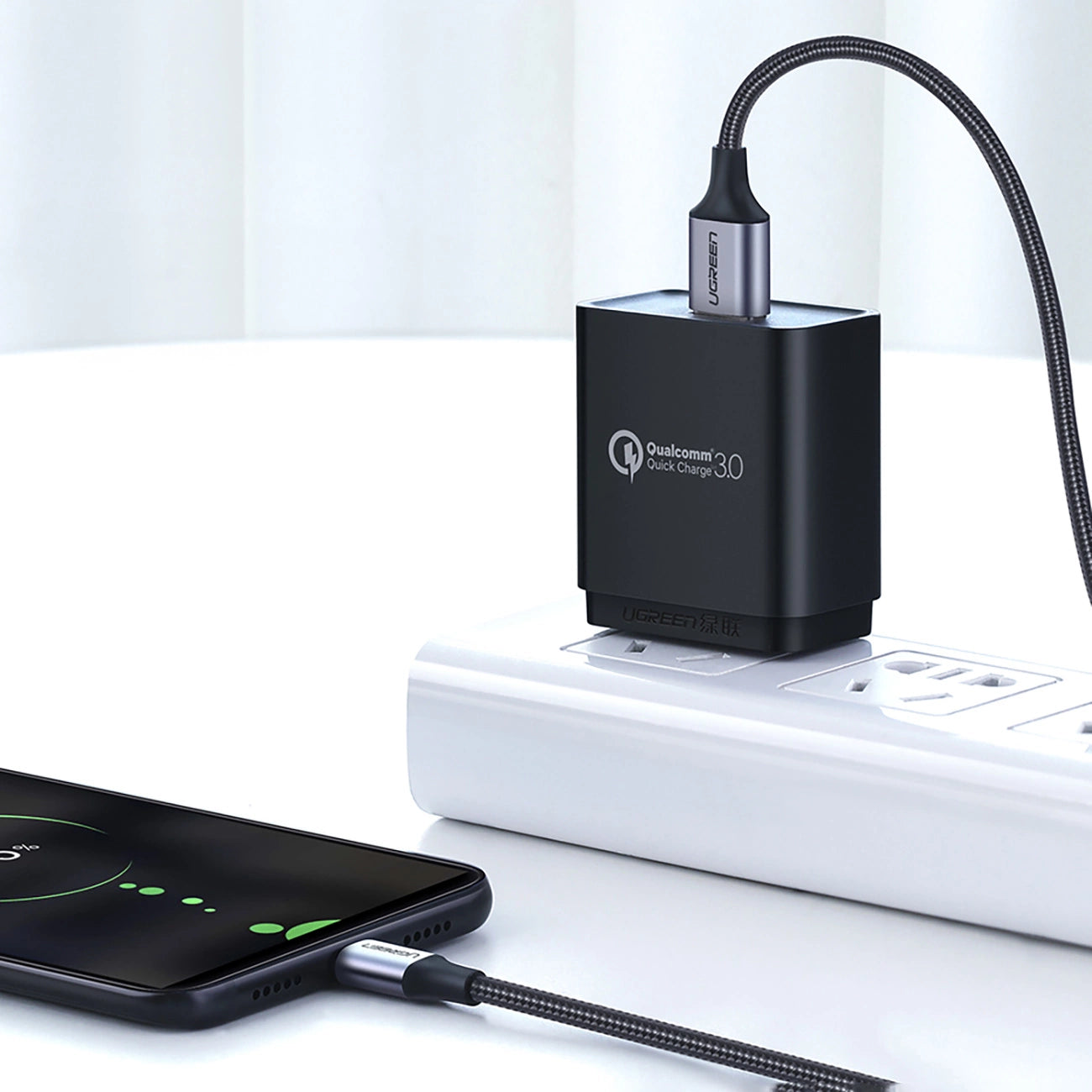 Ugreen US290 60148 USB-A / Micro-USB 2,4A-Kabel 2 m – grau