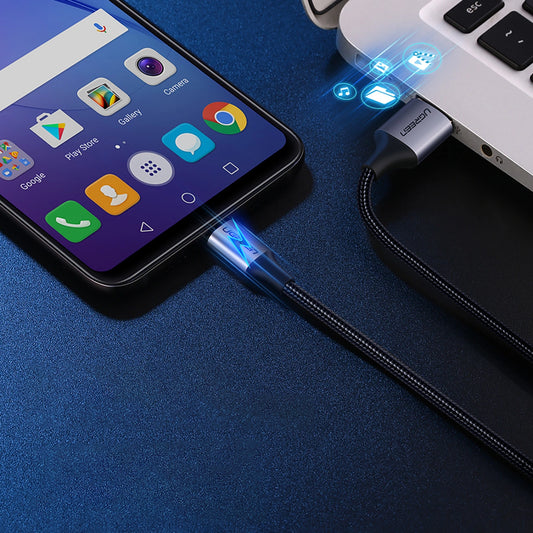 Ugreen US290 60148 USB-A / Micro-USB 2,4A-Kabel 2 m – grau