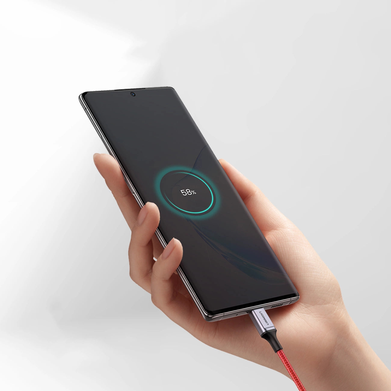 Ugreen US294 USB-C – USB-C 3A 480 Mbit/s Kabel 1 m – rot