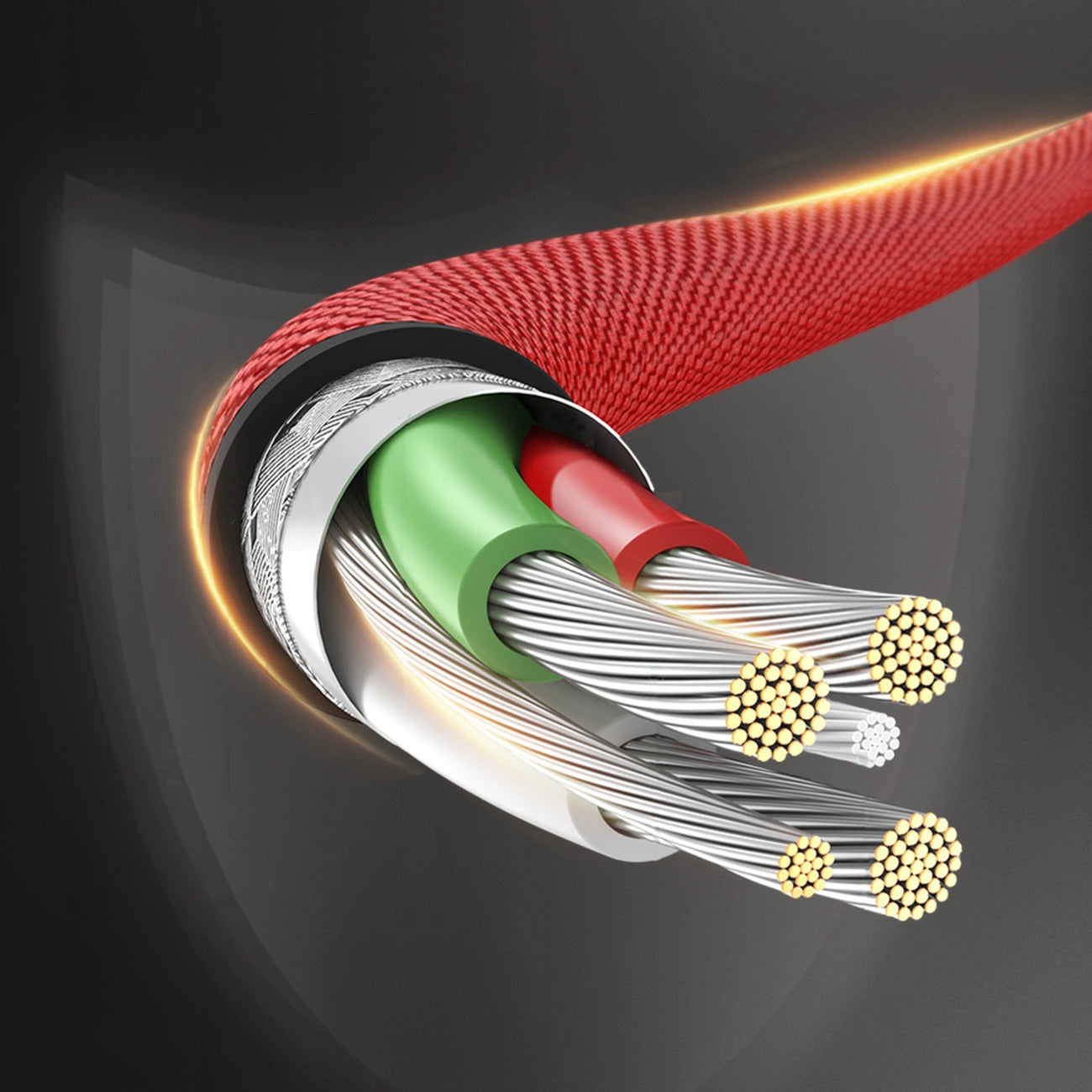 Ugreen US294 USB-C – USB-C 3A 480 Mbit/s Kabel 1 m – rot