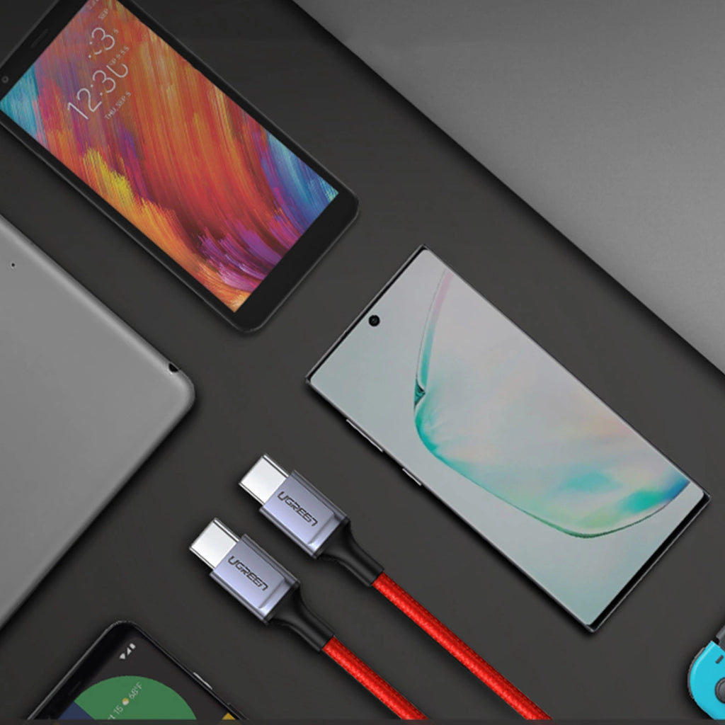 Ugreen US294 USB-C – USB-C 3A 480 Mbit/s Kabel 1 m – rot