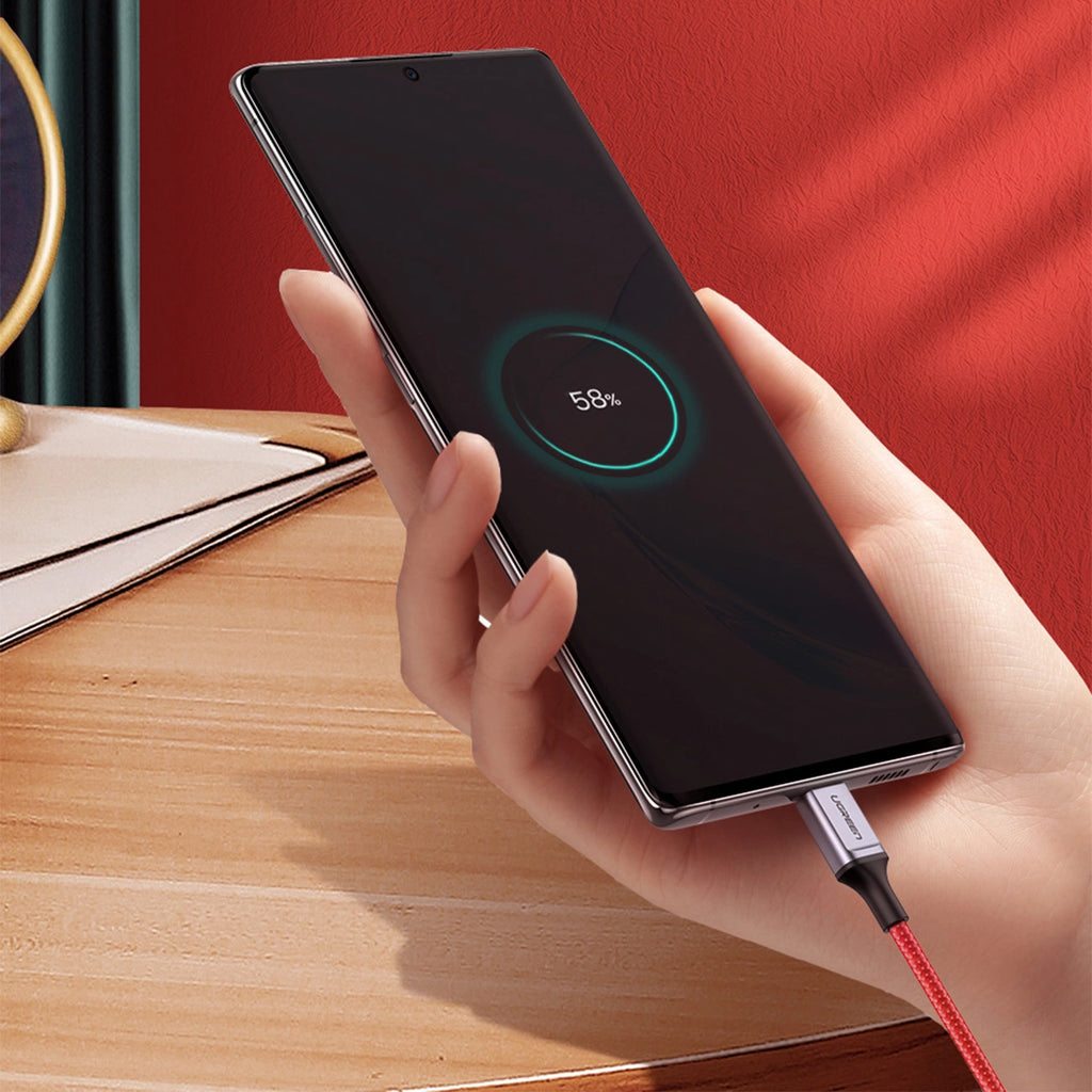 Ugreen US294 USB-C – USB-C 3A 480 Mbit/s Kabel 1 m – rot