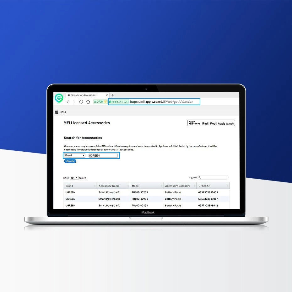 Ugreen US299 60521 abgewinkeltes Lightning /USB-A-MFi-Kabel 2,4 A 1 m – schwarz