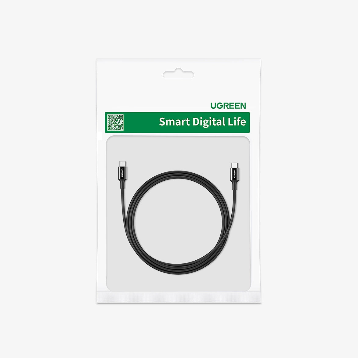 Ugreen US300 USB-C / USB-C 480 Mbit/s 5 A 2 m Kabel – Schwarz