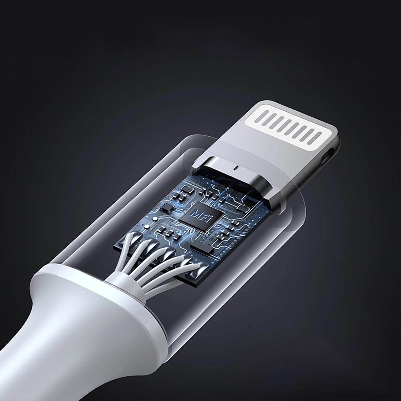 Ugreen US304 70523 USB-C/ Lightning MFi-Kabel 1 m – Silber