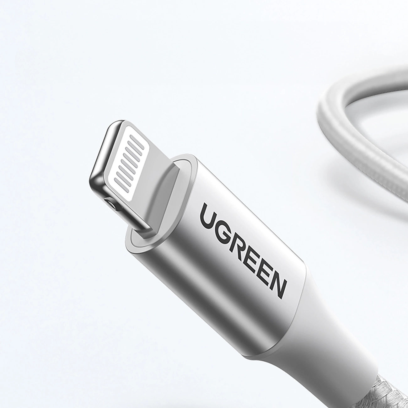 Ugreen US304 70523 USB-C/ Lightning MFi-Kabel 1 m – Silber
