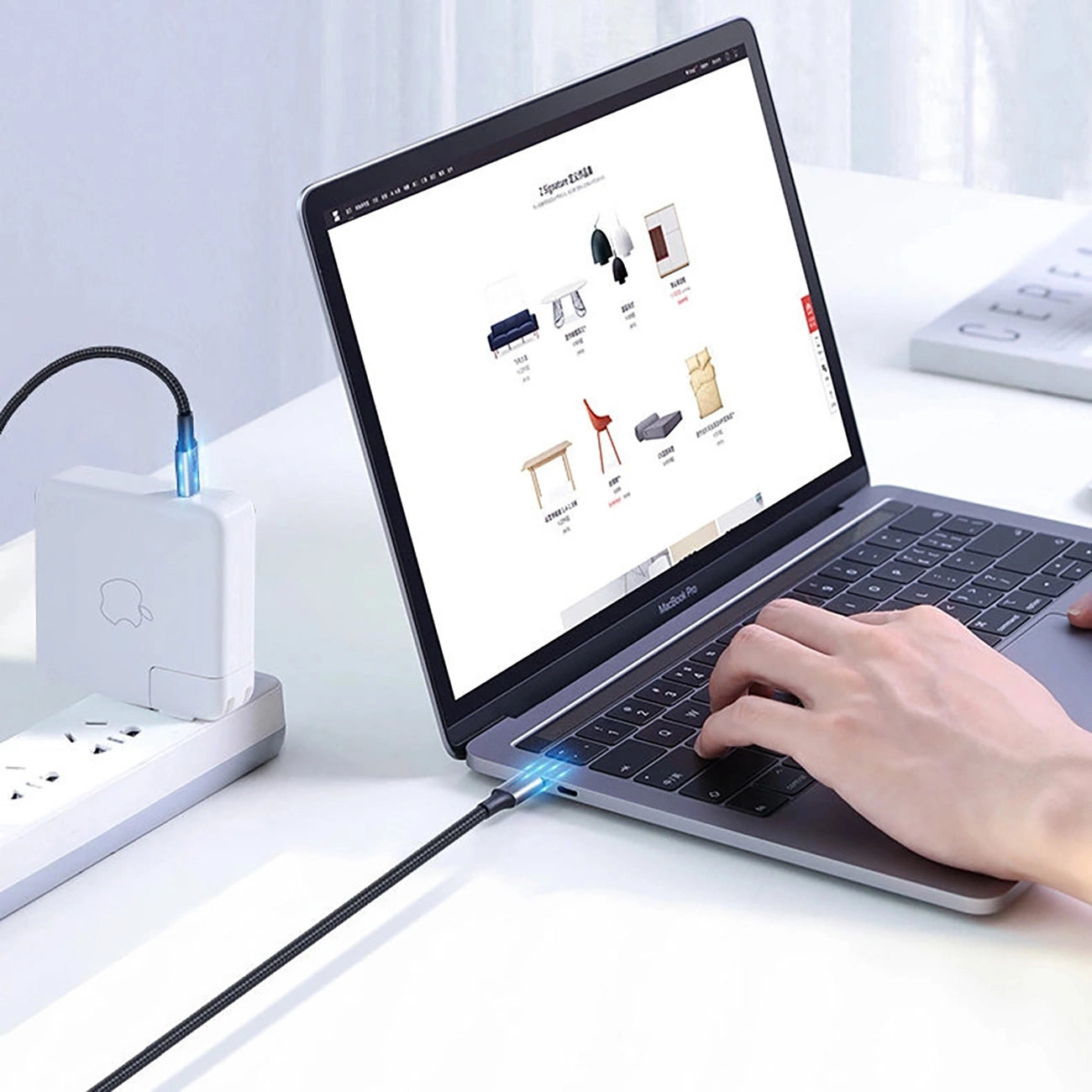 Ugreen US316 70428 USB-C - USB-C PD QC FCP Kabel 100W 5A 480Mb/s 1,5m - Grau