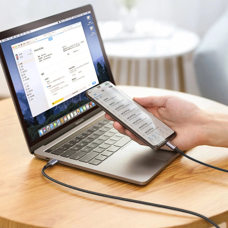 Ugreen US316 90120 USB-C – USB-C PD QC FCP Kabel 100 W 5 A 480 Mbit/s 3 m – Grau