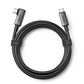 Ugreen US551 abgewinkeltes USB-C - USB-C PD-Kabel 60W 3A 5Gb/s 5m - Schwarz