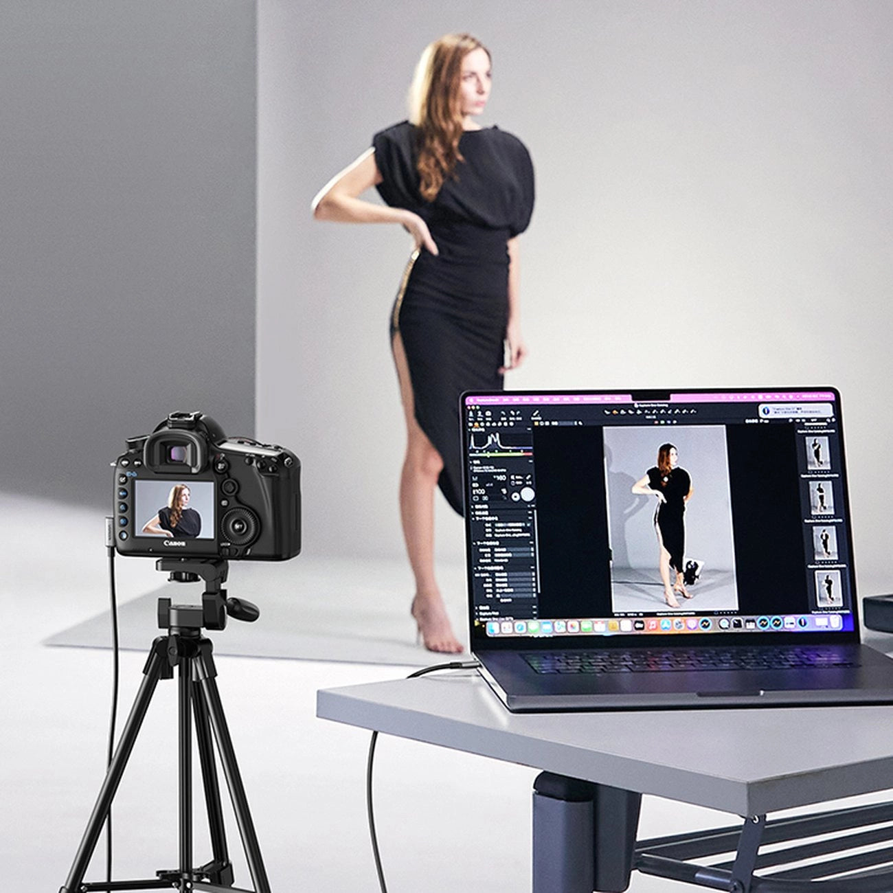 Ugreen US551 abgewinkeltes USB-C - USB-C PD-Kabel 60W 3A 5Gb/s 5m - Schwarz