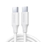 Ugreen US562 USB-C / USB-C PD-Kabel 100 W 2 m – weiß