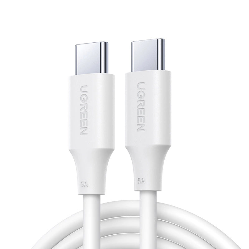 Ugreen US562 USB-C / USB-C PD-Kabel 100 W 2 m – weiß