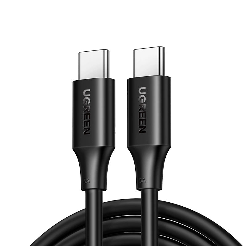 Ugreen US562 USB-C – USB-C PD QC-Kabel 100 W 5 A 480 Mbit/s 1,5 m – Schwarz