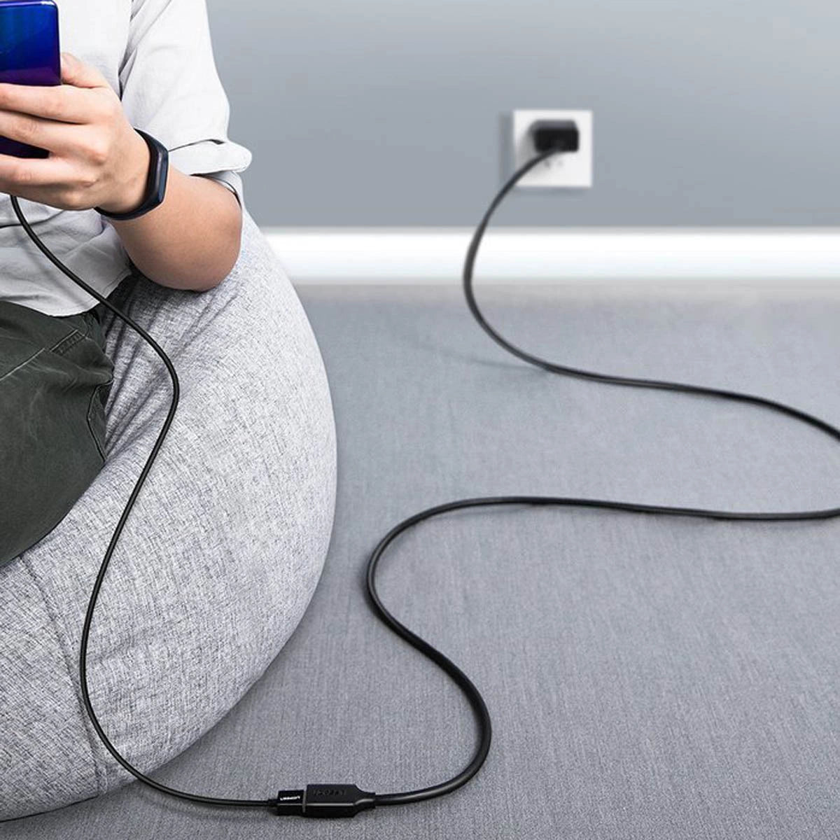 Ugreen USB-A (männlich) - USB-A (weiblich) Adapter Verlängerungskabel USB 3.0 5Gb/s 0,5m schwarz (US129)