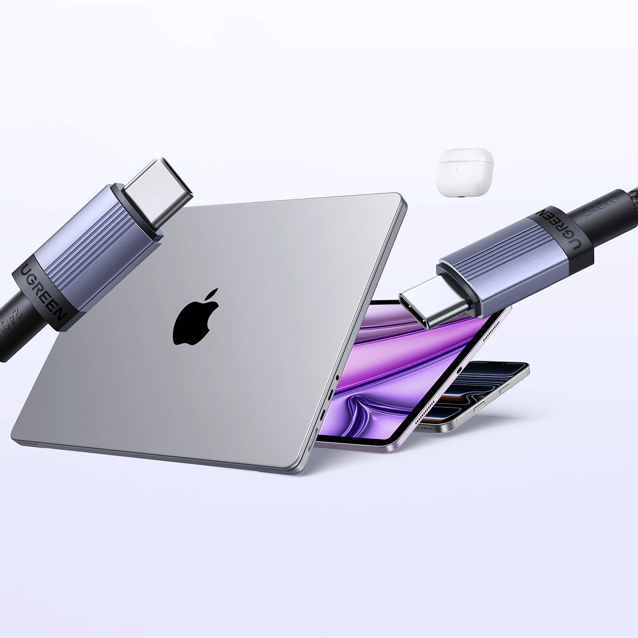 Ugreen USB-C auf USB-C PD-Kabel 240 W 0,5 m – Schwarz