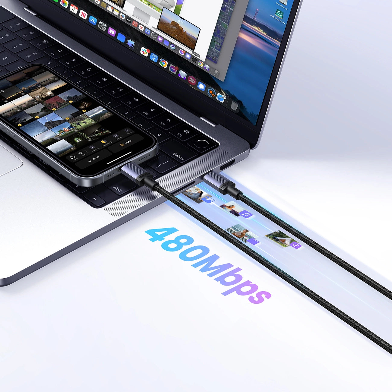 Ugreen USB-C auf USB-C PD-Kabel 240 W 2 m – Schwarz