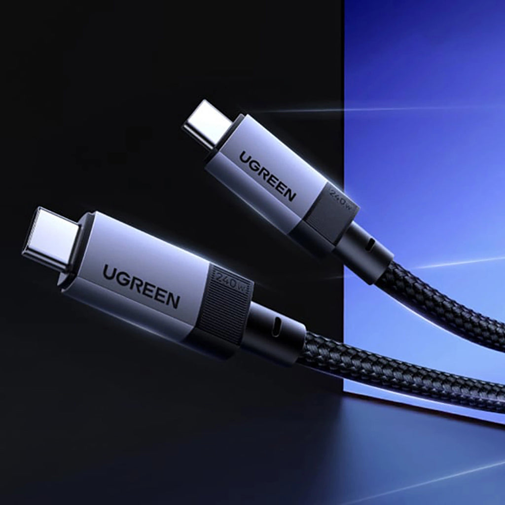 Ugreen USB4 40 Gbit/s USB-C auf USB-C Kabel 240 W 8K 60 Hz 1 m - Schwarz