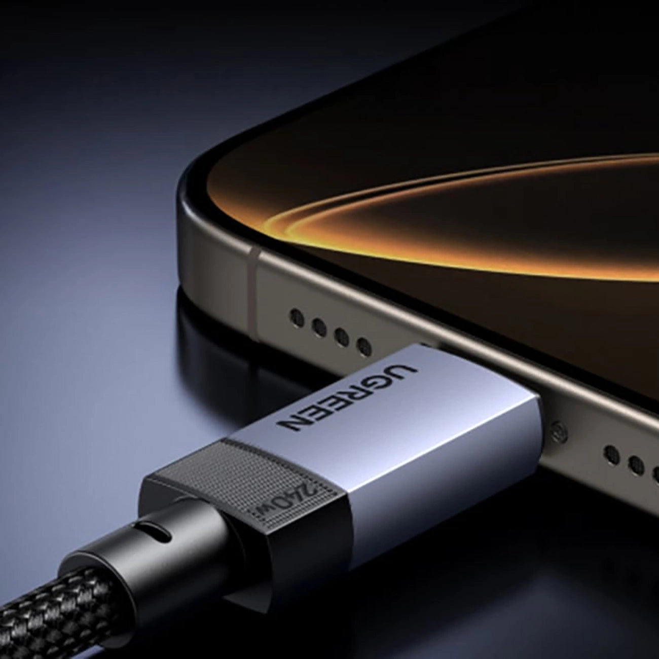 Ugreen USB4 40 Gbit/s USB-C auf USB-C Kabel 240 W 8K 60 Hz 1 m - Schwarz