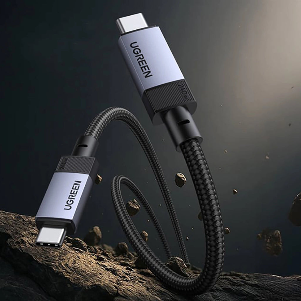 Ugreen USB4 40 Gbit/s USB-C auf USB-C Kabel 240 W 8K 60 Hz 1 m - Schwarz