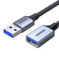 Ugreen Verlängerungskabel Adapterkabel USB (männlich) - USB (weiblich) 3.0 5Gb/s 2m grau (US115)