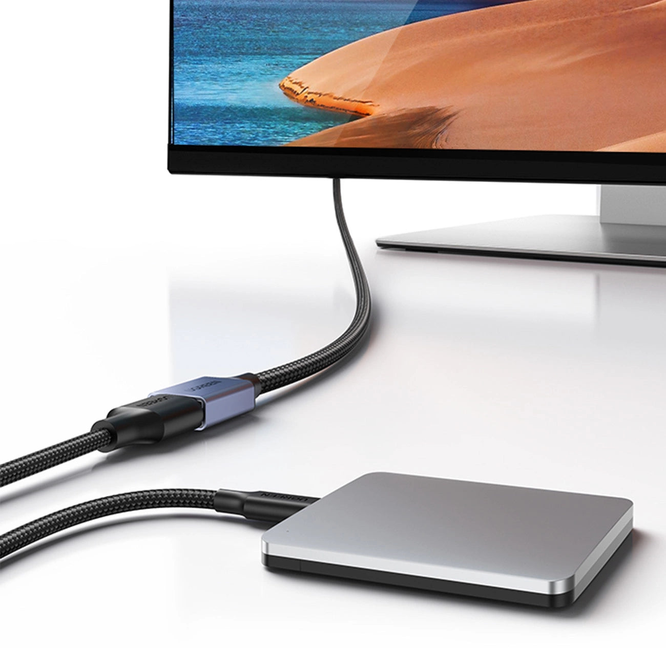 Ugreen Verlängerungskabel Adapterkabel USB (männlich) - USB (weiblich) 3.0 5Gb/s 2m grau (US115)