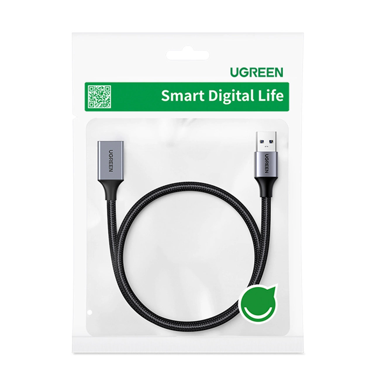 Ugreen Verlängerungskabel Adapterkabel USB (männlich) - USB (weiblich) 3.0 5Gb/s 2m grau (US115)