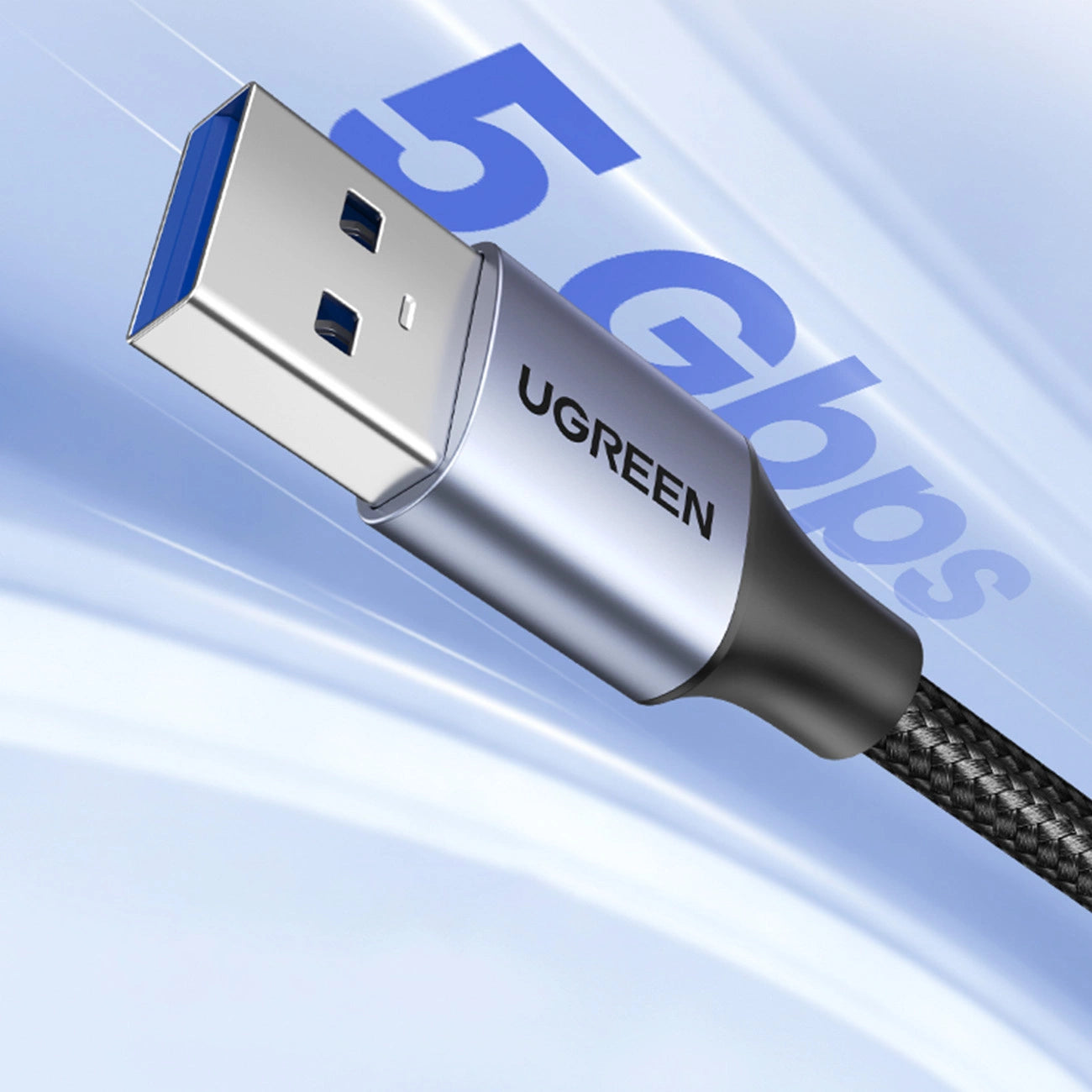 Ugreen Verlängerungskabel Adapterkabel USB (männlich) - USB (weiblich) 3.0 5Gb/s 2m grau (US115)