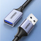 Ugreen Verlängerungskabel Adapterkabel USB (männlich) - USB (weiblich) 3.0 5Gb/s 2m grau (US115)