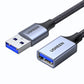 Ugreen Verlängerungskabeladapter USB (männlich) - USB (weiblich) 3.0 5Gb/s 1m grau (US115)