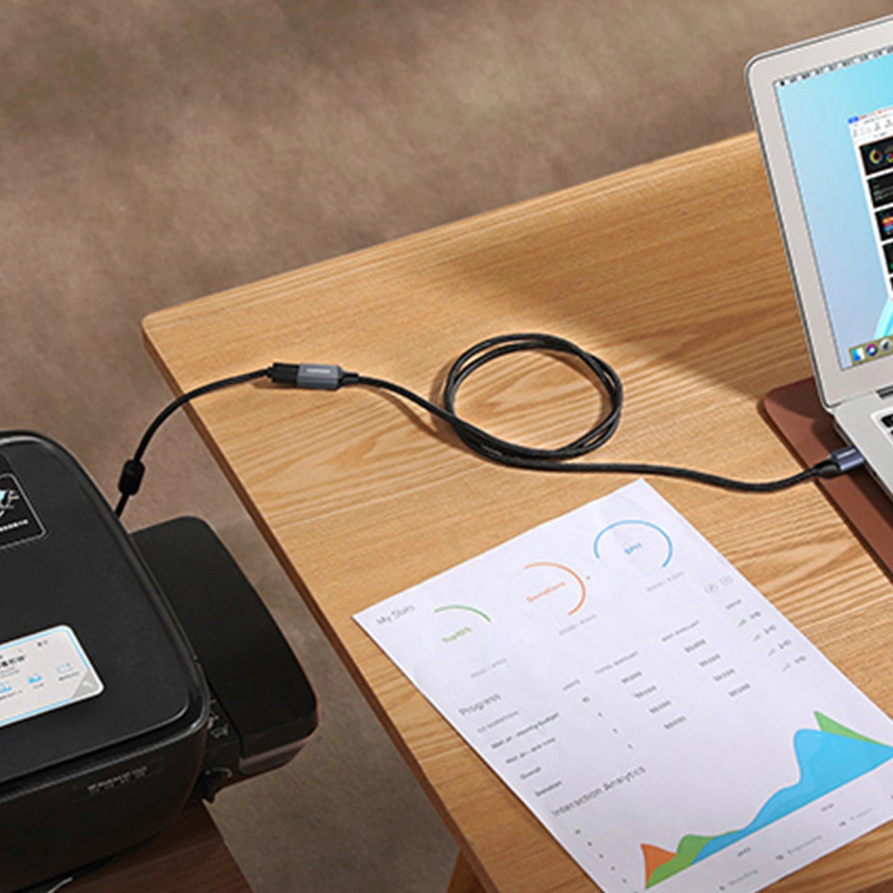 Ugreen Verlängerungskabeladapter USB (männlich) - USB (weiblich) 3.0 5Gb/s 1m grau (US115)