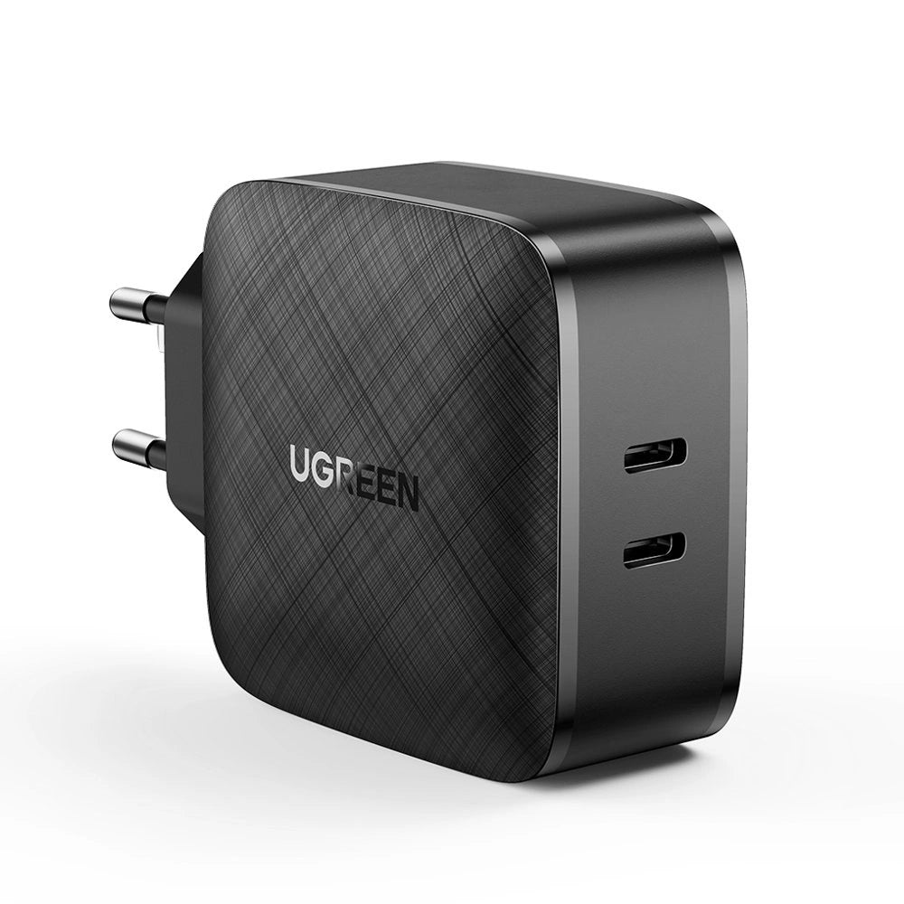 Ugreen Wandladegerät 2x USB Typ C 66W Power Delivery 3.0 Quick Charge 4.0+ schwarz (CD216)