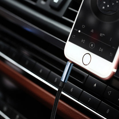 Ugreen abgewinkeltes AUX-Kabel 2 x Miniklinke 3,5 mm 1,5 m blau (AV112)