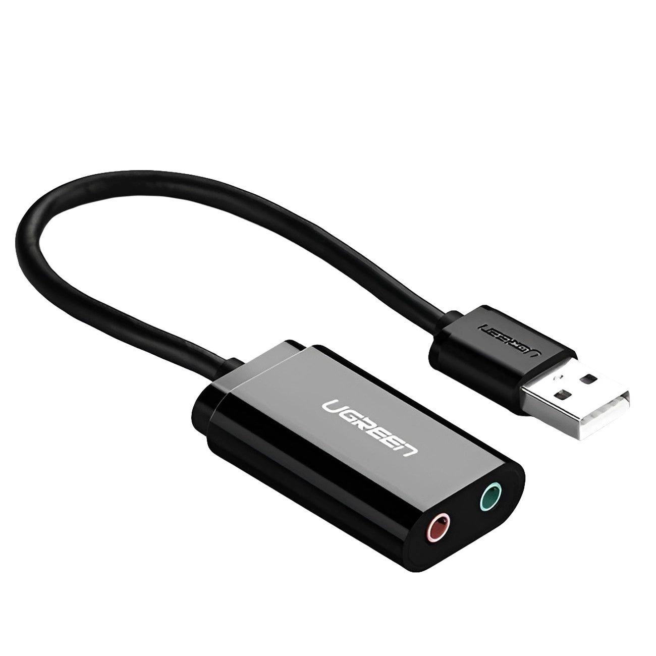 Ugreen externe Soundkarte Musikadapter USB - 3,5 mm Miniklinke 15cm schwarz (30724)